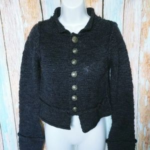 Free People Crop Wool Sweater Small